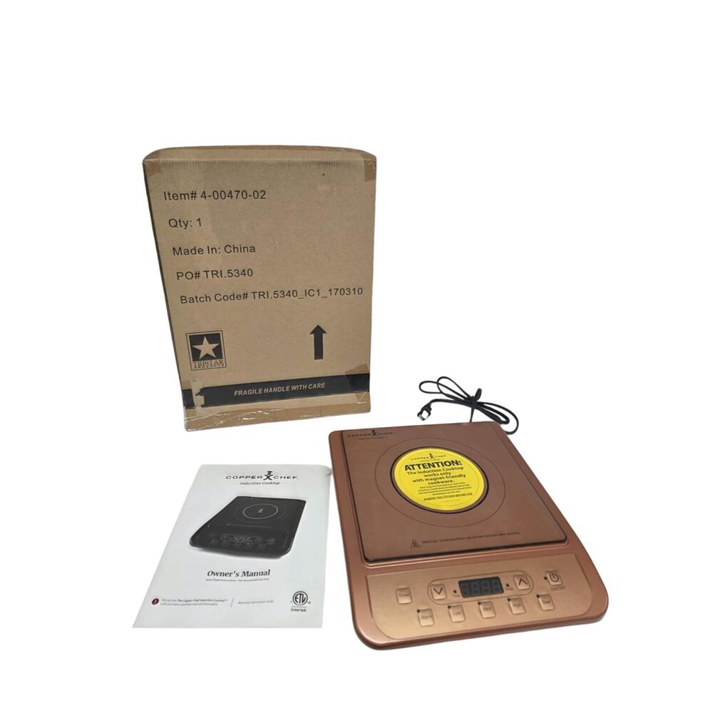 COPPER CHEF Induction Cooktop 1300 Watts Brand New Model : KC16067-00300